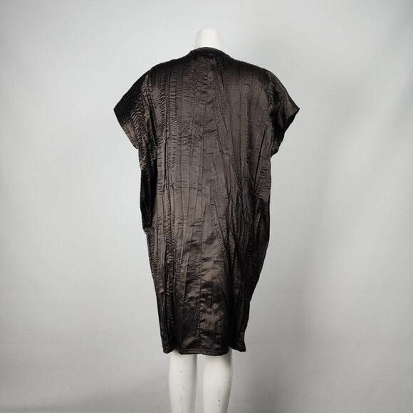 My Soul Brown V-Neck Shirt Dress Size L - Picture 6 of 9